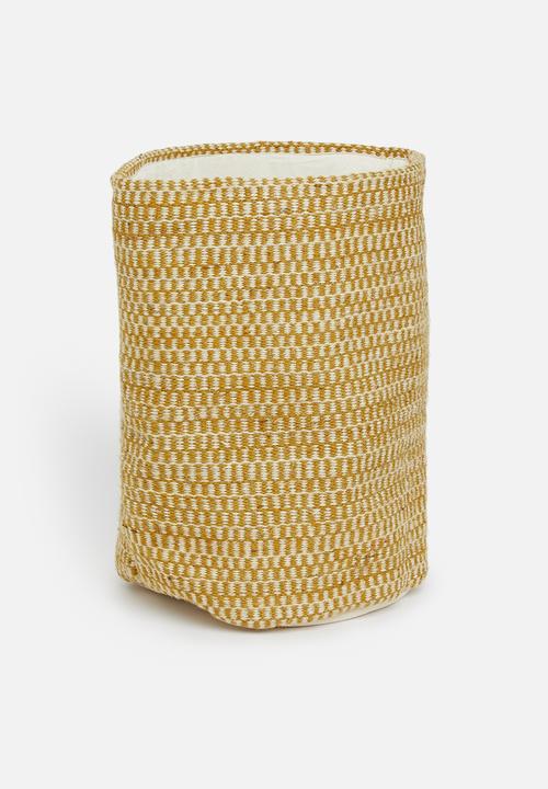 Sixth Floor - Cam jute basket - mustard