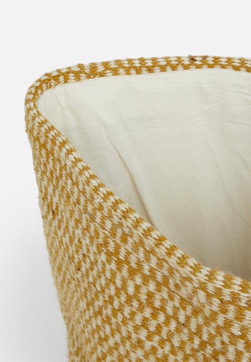 Sixth Floor - Cam jute basket - mustard