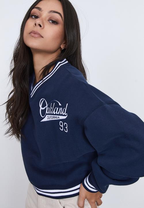 Factorie - Varsity v-neck - navy blazer