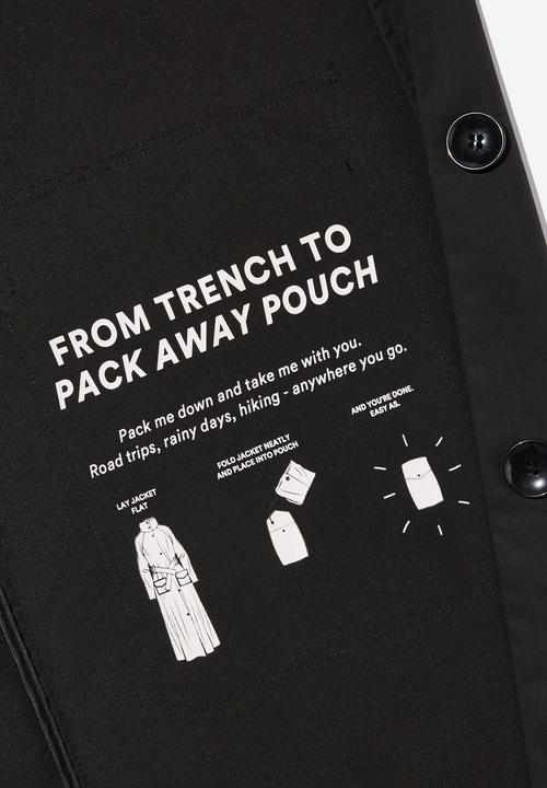 Cotton On - The active trench - black