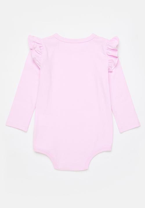 Cotton On - The long sleeve ruffle bubbysuit - pale violet