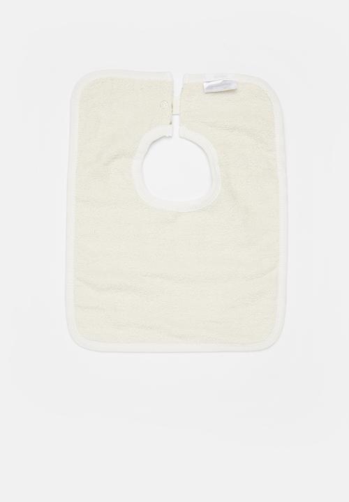Cotton On - 2 Pack square bib - frosty blue dinos in the night/cactus stripe