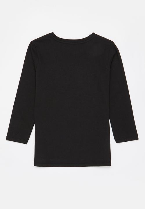 Cotton On - Core long sleeve tee - black