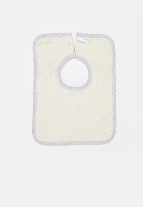 Cotton On - The square bib - cloud marle/waves