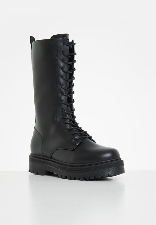 Madison® - Silvan chunky lace up boot - black