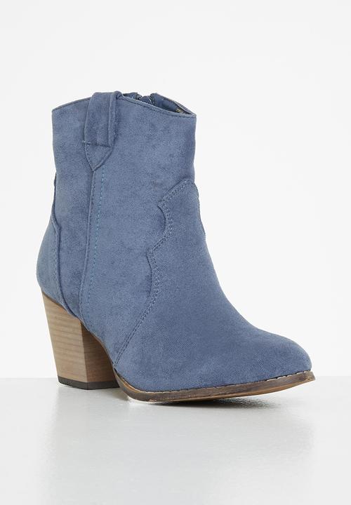 Seduction - Western ankle boot - petrol blue