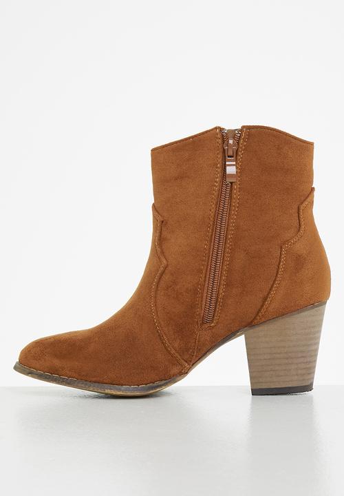 Seduction - Western ankle boot - tobacco