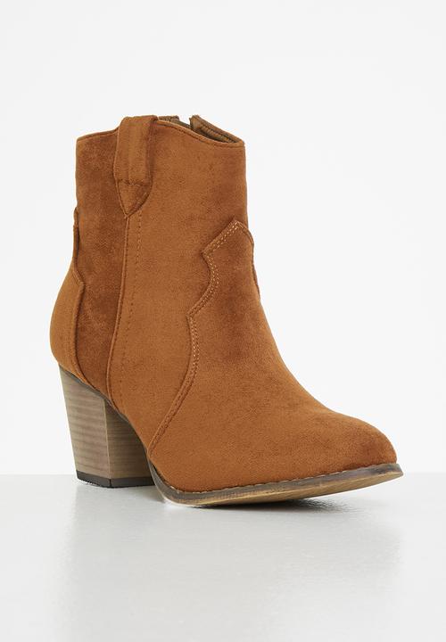Seduction - Western ankle boot - tobacco