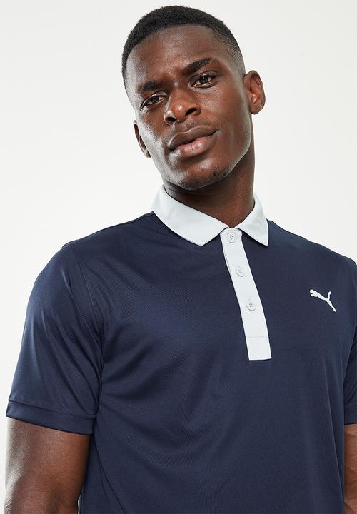 PUMA - Gamer Golf Polo - Navy blazer-high rise