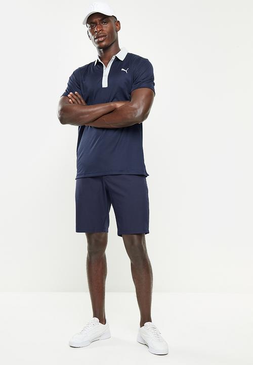 PUMA - Gamer Golf Polo - Navy blazer-high rise
