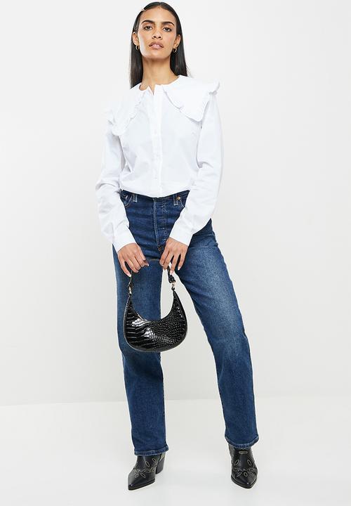Glamorous - Oversized collar shirt - white