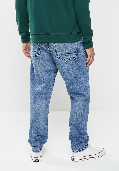 Cotton On - Relaxed tapered jean - vintage mid indigo