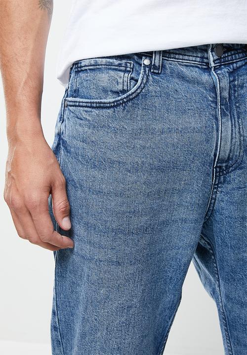 Cotton On - Relaxed tapered jean - vintage mid indigo