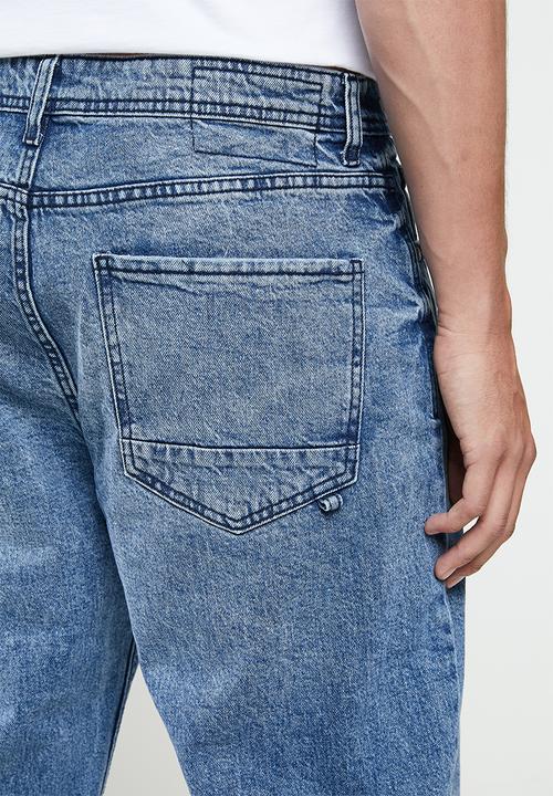 Cotton On - Relaxed tapered jean - vintage mid indigo