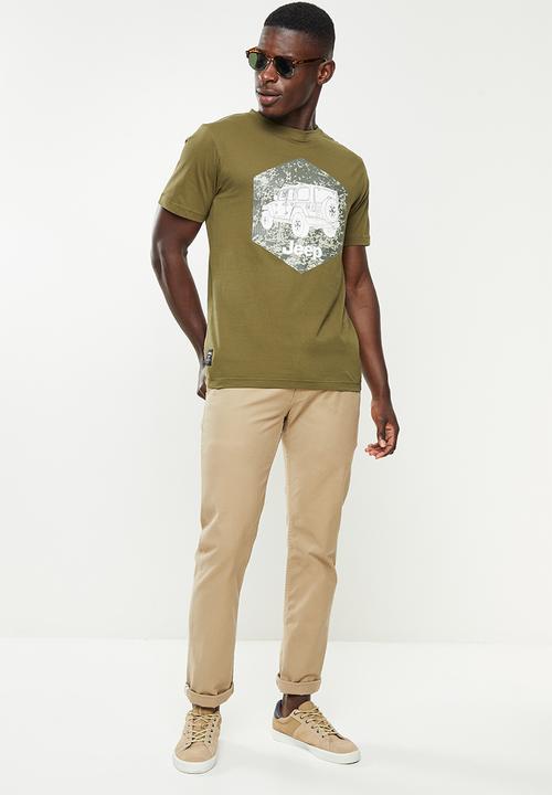 JEEP - Basic print graphic tees - uniform green