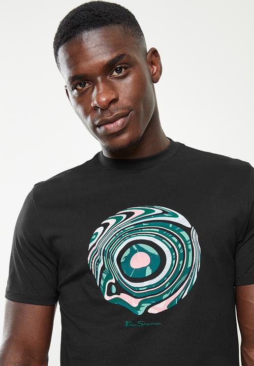 Ben Sherman - Trippy target tee - black