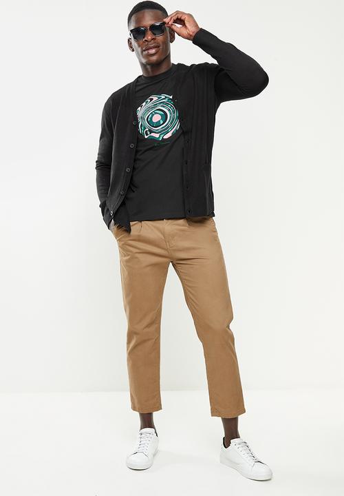 Ben Sherman - Trippy target tee - black