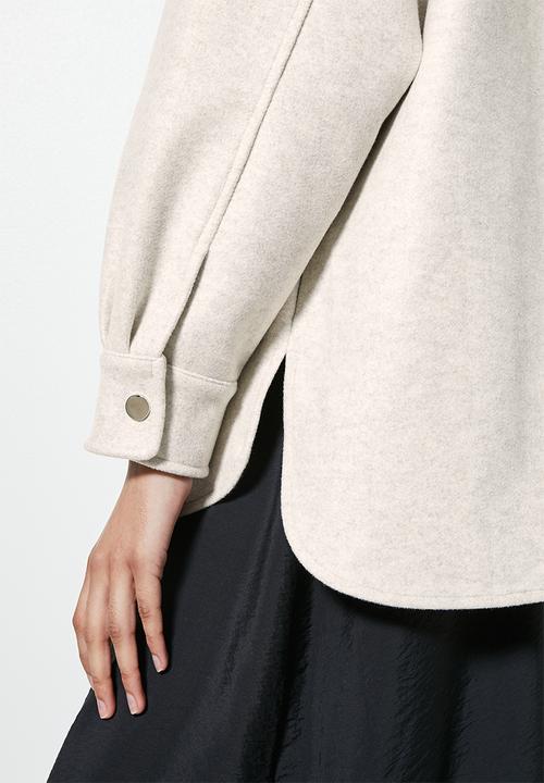 Superbalist - Melton overshirt - oatmeal