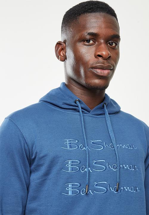 Ben Sherman - Ben sherman pullover hoodie - blue