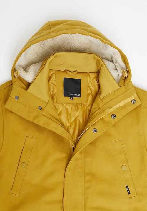 Superbalist - Storm padded parka - mustard yellow