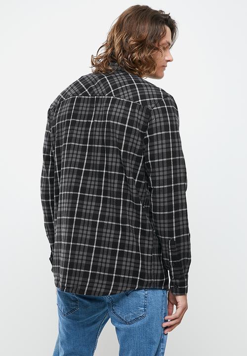 Quiksilver - Sw check waves long sleeve - iron gate check waves