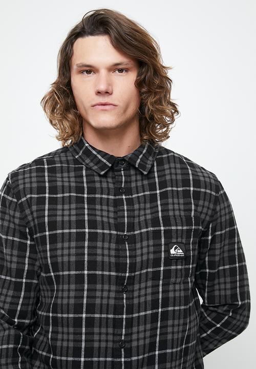 Quiksilver - Sw check waves long sleeve - iron gate check waves