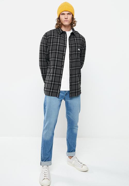 Quiksilver - Sw check waves long sleeve - iron gate check waves