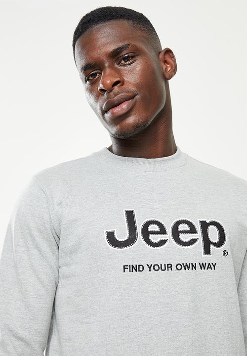JEEP - Twill applique and embroidery - grey
