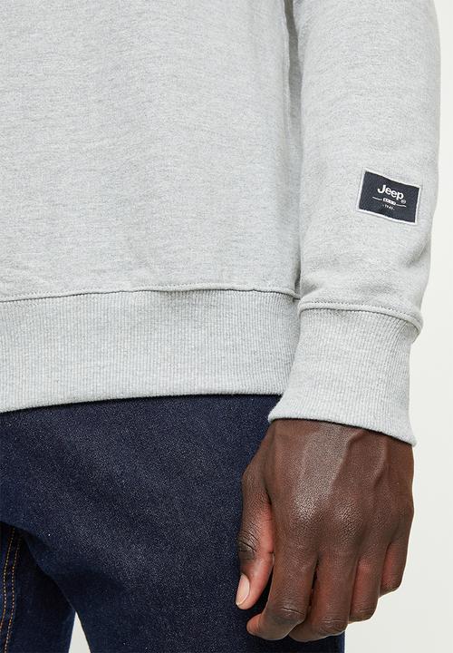 JEEP - Twill applique and embroidery - grey