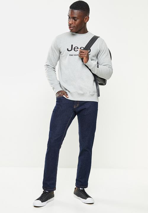 JEEP - Twill applique and embroidery - grey
