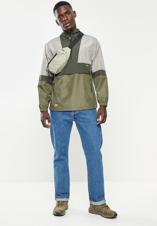JEEP - Pop over jacket colourblock-jeepo - khaki