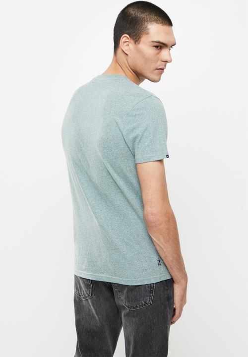 Superdry. - Vintage logo emb tee - blue 