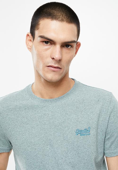 Superdry. - Vintage logo emb tee - blue 