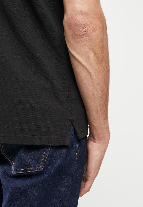 Superdry. - Superdry code polo shirt - black