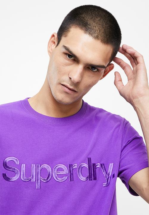 Superdry. - Cl source tee 220 - prism violet