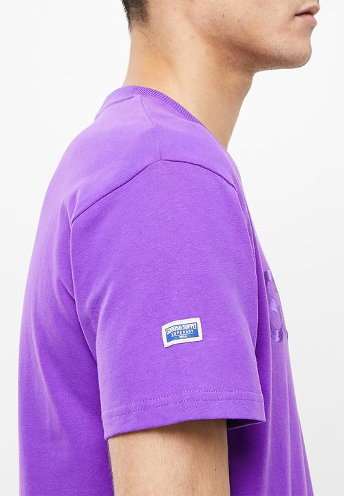 Superdry. - Cl source tee 220 - prism violet
