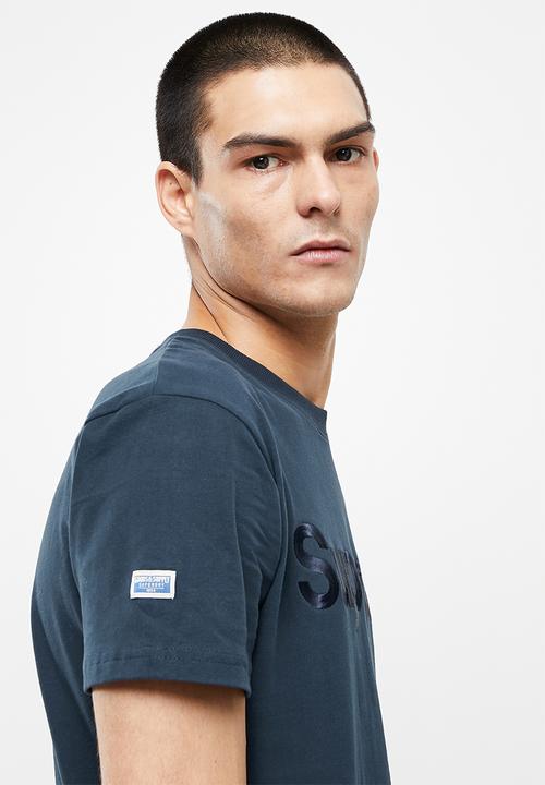 Superdry. - Cl source tee 220 - navy