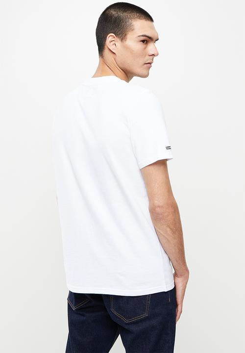 Superdry. - Black out tee - white