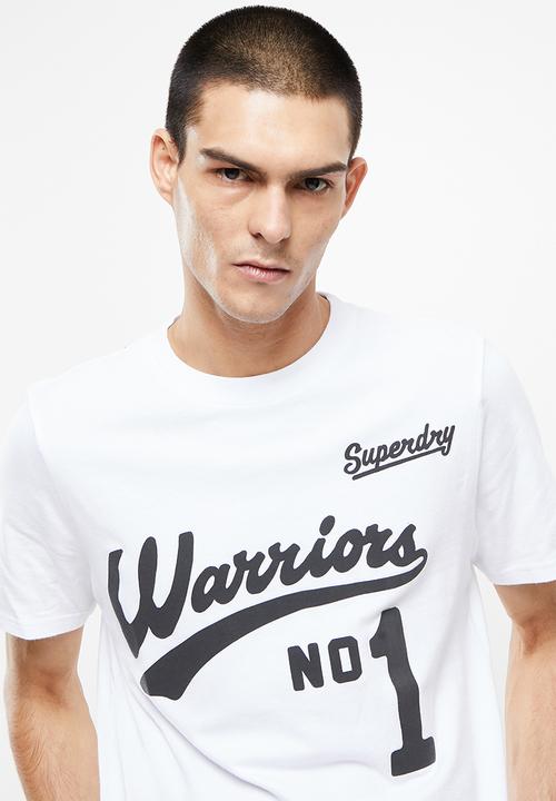 Superdry. - Black out tee - white