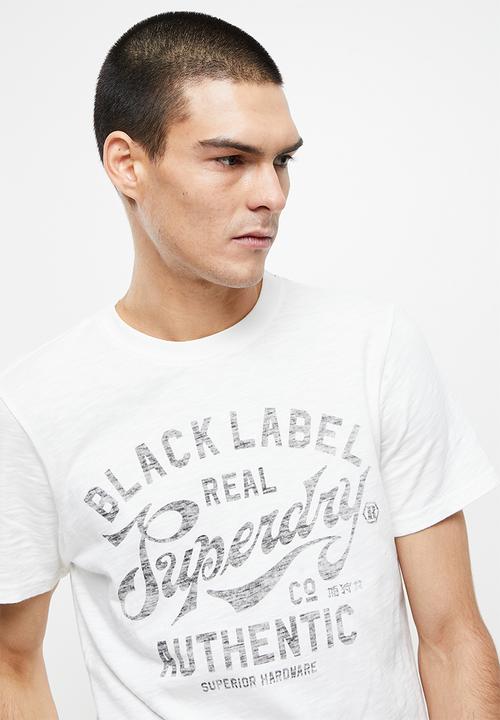 Superdry. - Black out tee - ecru