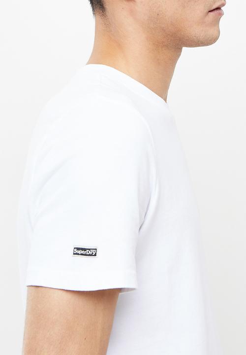 Superdry. - Black out tee - white