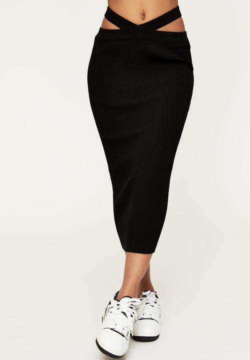 Supré  - Nadine midi tube skirt - black
