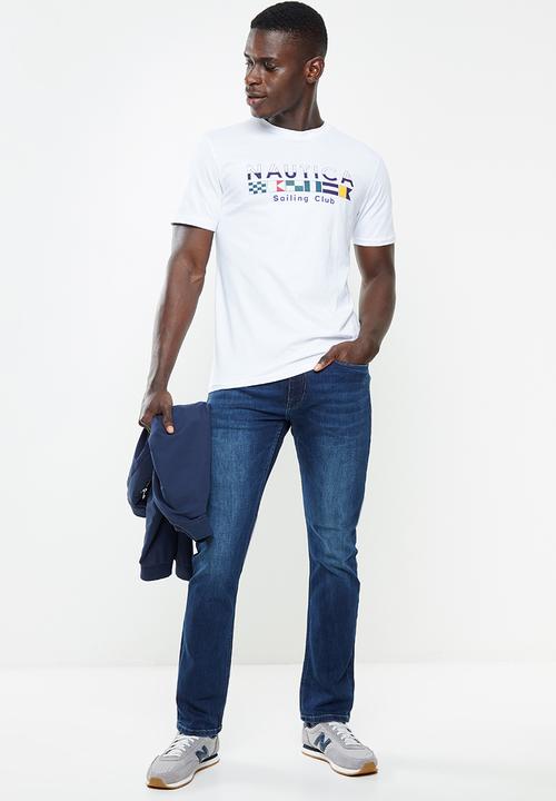 Nautica - Nautica block out flag - white