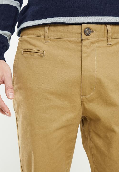 Pierre Cardin - Pc stretch chino pant  - Khaki