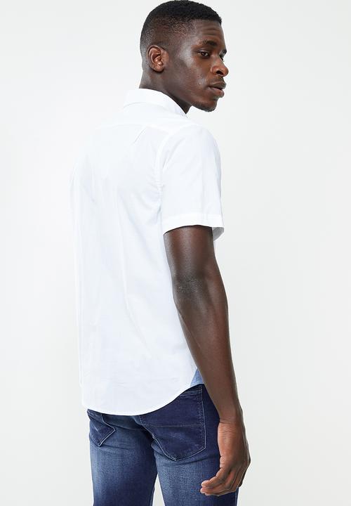 Nautica - Classic anchor woven shirt - bright white