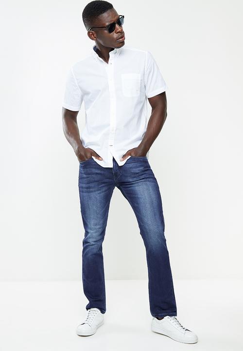 Nautica - Classic anchor woven shirt - bright white