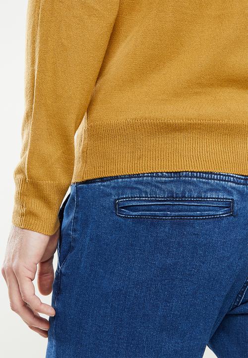 Pierre Cardin - Pc Crew Knitwear  - Mustard