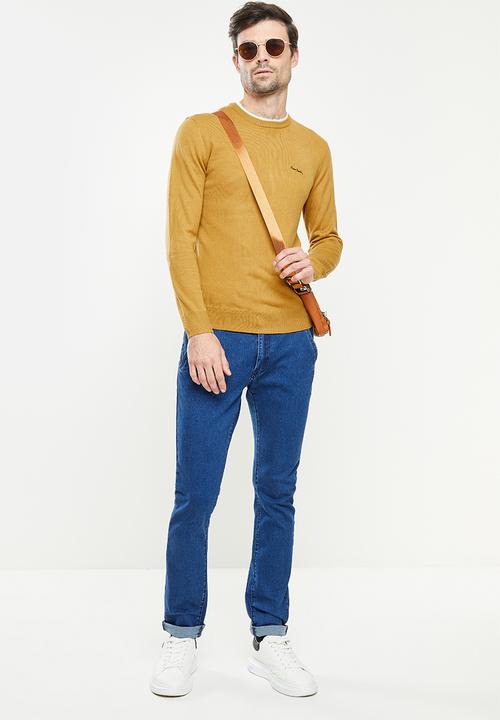 Pierre Cardin - Pc Crew Knitwear  - Mustard
