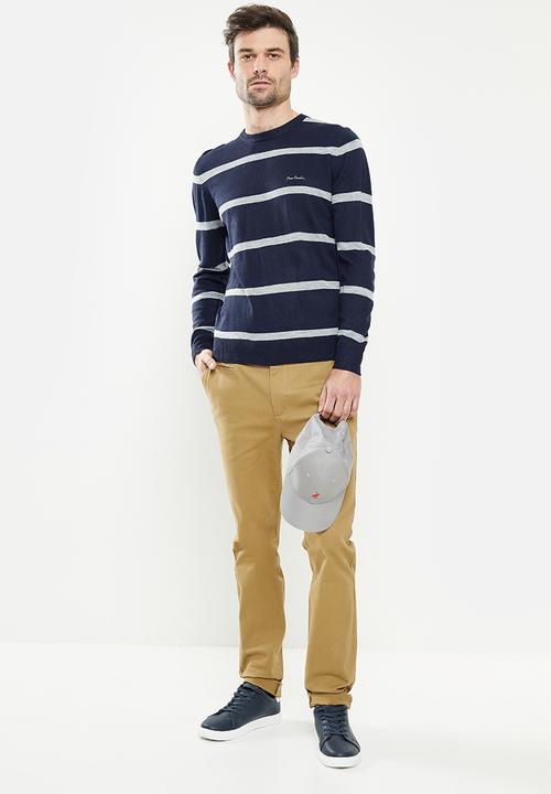 Pierre Cardin - Pc Ralph Striped Knitwear - Navy