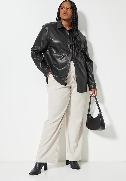 Superbalist - Pu over shirt - black